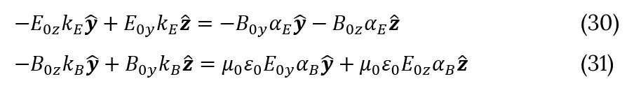 Maxwell equations for not perpendicular fields