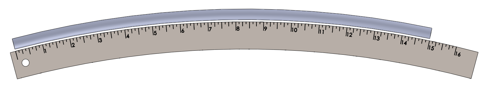 Measure in world with curvature
