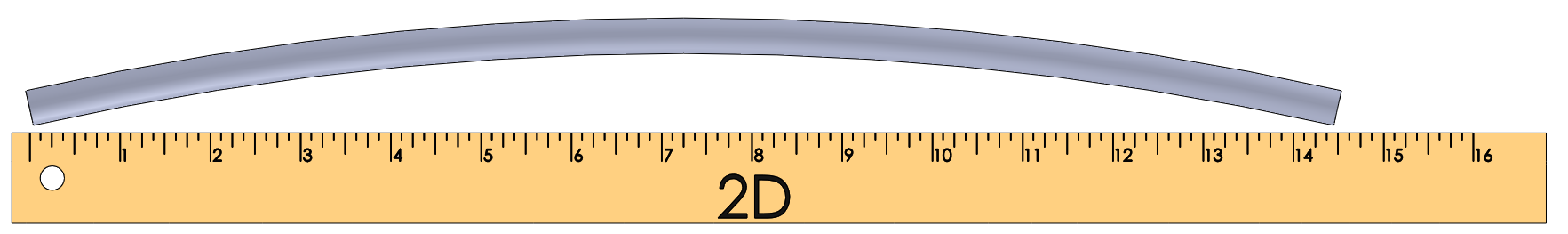 Measure in world with curvature