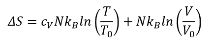 Entropy of ideal gas